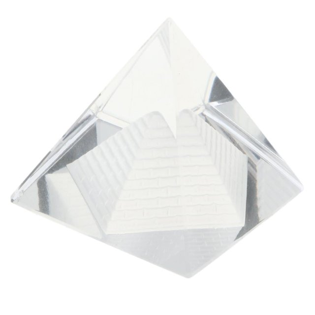 Decoración Habitación Yotijar 1.57 Pulgadas Pirámide de cristal transparente
