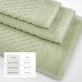 thumbnail image 4 of Great Bay Home Quick Dry Diamond Waffle 6 Piece Towel Set, Pale Green, 4 of 7