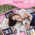 thumbnail image 5 of Dog Dad Blanket, 80" X 60", Blue, Polyester, Plush, Dog Dad Gifts, 5 of 6