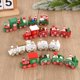 thumbnail image 4 of Tren de madera navideño, adornos navideños para el hogar, adorno de árbol de Navidad 2024, regalo para niños, Feliz Año Nuevo 2025, 4 of 5