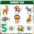 thumbnail image 2 of Set de 10 globos de aluminio PEUTIER Jungle Safari con forma de animal, 2 of 7