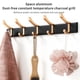 thumbnail image 4 of Colgador De Pared Avión Aluminio Negro Dorado Elegante Con 5 Ganchos Dobles Estante Colgante De Almacenamiento Para Abrigo Sombrero Toalla Dormitorio Baño Cocina Porche Methold HA013504-00, 4 of 7
