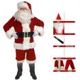 thumbnail image 1 of Disfraz de Papá Noel Chiristmas para hombre, traje de Cosplay de Navidad y Año Nuevo, conjunto de lujo clásico para adultos, trajes de fiesta de Carnaval, 1 of 7