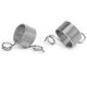 thumbnail image 2 of Stainless Steel Braided Thimbles Stainless Steel Braided Finger Rings Yarn Guide Coiled Finger Thimbles Knitting Sewing Accessories (silver) (2pcs), 2 of 4