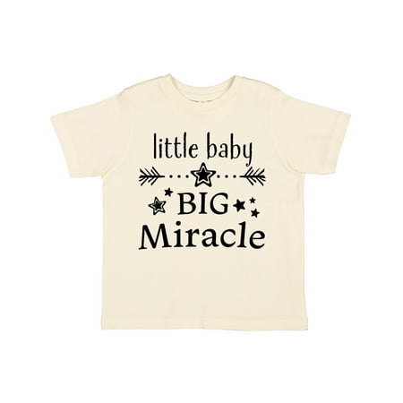 

Inktastic Little Baby Big Miracle Gift Toddler Boy or Toddler Girl T-Shirt