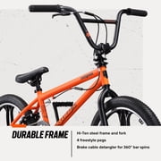 Mongoose Legion Mag BMX Freestyle Bike, 20-Inch Wheels, Ages 8 and up, Orange