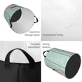 thumbnail image 2 of Balery White Bunny Bottom And Easter Eggs Cesta de ropa redonda con asas, impermeable, independiente, para ropa, juguetes, dormitorio y familia-Small, 2 of 6