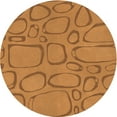 thumbnail image 1 of Ahgly Company Indoor Round Patterned Dark Orange Area Rugs, 4' Round, 1 of 6