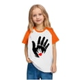 thumbnail image 4 of YUNAFFT T-shirts Décontractés à Manches Raglan Imprimé Festival Orange pour Garçons et Filles, 4 of 9