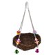 thumbnail image 4 of Juguete para loros Bling Bling columpio colgante nido de pájaro con Campanas, 4 of 11