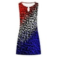 thumbnail image 4 of SZJXBUY Womens Dresses Keyhole 4th of July Summer Dresses for Women 2024 Memorial Day Garden Flag Patriots Sundress Keyhole Neck American Girl Dress, 4 of 5