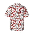 thumbnail image 3 of Fotbe Red Food Hawaiian Shirt for Men Unisex Summer Beach Casual Short Sleeve Cotton Linen Button Down Shirts-XX-Large, 3 of 9