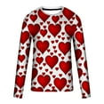 thumbnail image 5 of fartey Men's 2024 Valentine Day T Shirt Plus Size Romantic Love Heart Print Tops Funny Tunic Fit Fitness Long Sleeve Tshirts Lovely Round Neck Hip Hop Tee Top for Men, S-5XL, 5 of 5