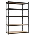 thumbnail image 1 of 5-Tier Heavy Duty Steel Shelving Unit, 72"H Industrial Garage Storage Rack with Adjustable Shelves, 2000lbs Total Load Capacity, 1 of 7