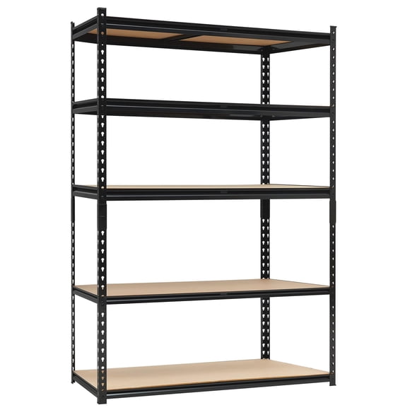 Heavy Duty Garage Shelving Units, 5-Tier Adjustable Storage Shelves, 36 L X 18 D X 72 H Inch,Loads 2000 LBS, Adjustable Garage Storage Shelving, Metal Storage Utility Rack Shelf Unit
