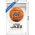 thumbnail image 2 of NBA Utah Jazz - Drip Basketball 21 24.25 x 35.75 Framed Poster, by Trends International, 2 of 3