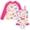 Pink Dinosaur, variant on Lanbubble Girls 3 Piece Swimsuit Set Long Sleeve Rash Guard Tankini Bathing Suits Beach Swimwear 3-4 Years
