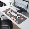 thumbnail image 2 of Long Mouse Pads for Desk,Pioneer Flower Floral Print Pattern Desk Mats on Top Of Desks, Desk Mouse Pad Extra Large with 3mm Non-Slip Base and Stitched Edge for Gaming,Office,Work,Home 31.5"x11.8", 2 of 6