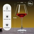 thumbnail image 6 of Ratrabas Wine Glasses Set of 4, Hand Blown White and Red Wine Glasses, Burgundy Wine Glass, Christmas Gifts, 16oz Red Wine Glasses for Women, Men, Wedding and Birthday, 6 of 7