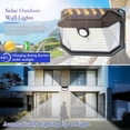 thumbnail image 2 of Solar Outdoor Lights, 2-Pack Super Bright 178 LED Motion Sensor Wall Light with 270 Wide Angle and 3 Modes, Waterproof Solar Security Light for Patio,, 2 of 5