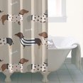 thumbnail image 4 of Cute Cartoon Dachshund Shower Curtain 36"x72" ,Bathroom Decorative Shower Curtains Set with 12 Hooks,Modern Waterproof Washable Shower Curtain, 4 of 6