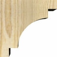 thumbnail image 3 of 4"W x 6"D x 6"H Mediterranean Rough Sawn Corbel, Douglas Fir, 3 of 9