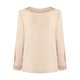 thumbnail image 4 of Moda mujer encaje sólido manga larga encaje patchword V cuello camisa blusa Fridja  FKASFK3893, 4 of 8