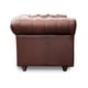 thumbnail image 3 of Sillón Individual de de Piel Genuina Clásico Capitonado, 1 plaza, Modelo Chesterfield P/V, Color Tabaco, Elegante, cómodo y Moderno, Hecho en Mexico. Medidas 110 X 90 X 80 cm., 3 of 6