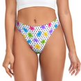 thumbnail image 1 of Balery Bear And Polka Dot Tangas de Algodón para Mujer con Estampado – Ropa Interior Sexy, Transpirable, G-string-Small, 1 of 6