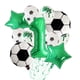 thumbnail image 2 of 11 globos de helio de aluminio para fútbol, decoraciones para fiestas de cumpleaños para niños, bolas de números verdes de 30 pulgadas, suministros para fiestas de fútbol, 2 of 5