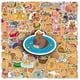 thumbnail image 5 of Calcomanías Dibujos Animados Lindas Capibara 100pcs Impermeables Capybara Pegatinas, 5 of 9