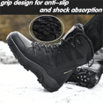 thumbnail image 2 of Cyiecw Waterproof Snow Boots for Men and Women Outdoor Mid-tube Lace Winter Warm Plus Velvet Snow Cotton Shoes Thick-soled High-top Boots, 2 of 6