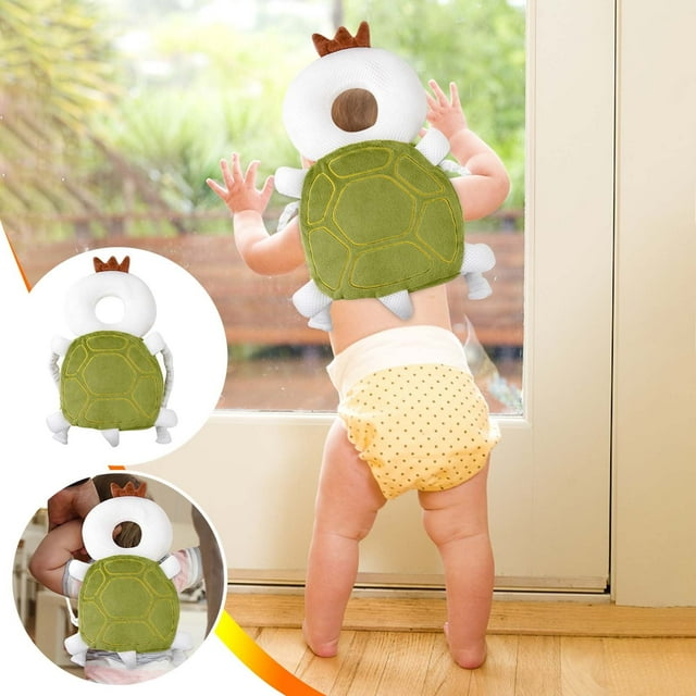 Fundas de almohada, fundas de almohada, fundas de almohada decorativas, protector de cabeza para andador de bebé, almohadilla protectora para la cabeza del niño pequeño, almohadilla térmica de tortuga