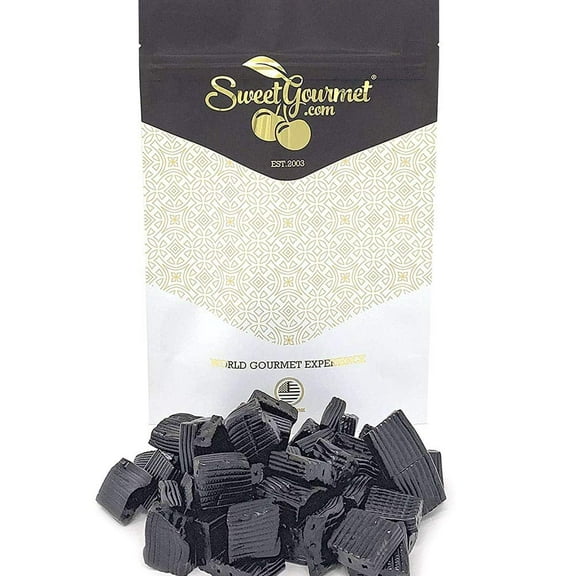 SweetGourmet Ripples Black Licorice | Finnska Licorice Candy Finnish | 1 Pound