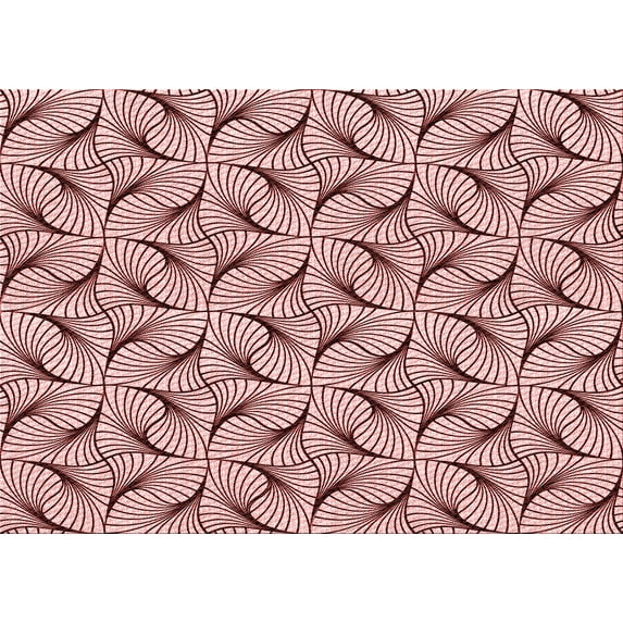 Ahgly Company Machine Washable Indoor Rectangle Transitional Brown Red Area Rugs, 8' x 12'