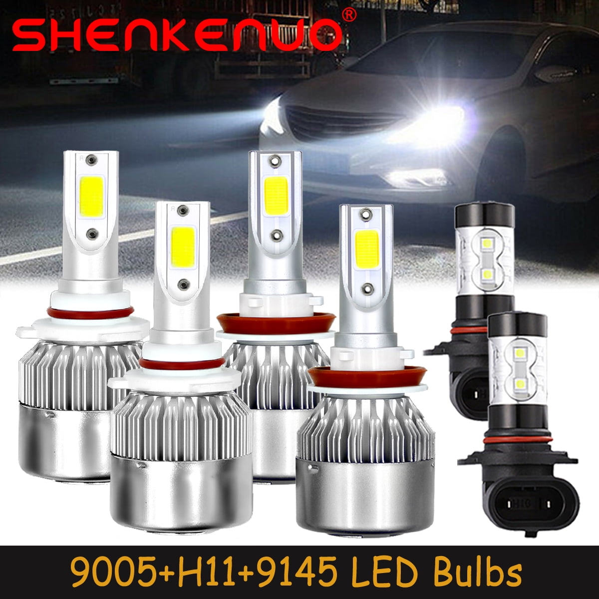 SHENKENUO for 20162018 Dodge Ram 1500 2500 3500 Combo LED Headlights