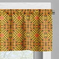 thumbnail image 3 of Ambesonne Kente Pattern Window Valance, Warm Tones Tribal, 54" X 18", Earth Yellow Vermilion, 3 of 5