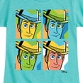 thumbnail image 3 of Toy Story - Woody Grid - Youth Girls Fitted Short Sleeve T-Shirt, 3 of 5
