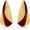 18K gold-plated, Burgundy, variant on SNGIA 18K Gold Plated Enamel Triangle Stud Earrings for Women, Geometric Statement Jewelry