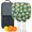 White, variant on Pickleball Paddles Set Of 2, Fiberglass Surface, Daisy Floral Print, 4 Balls & Bag