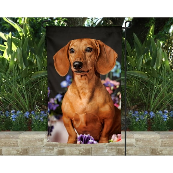 Dachshund Garden Flag
