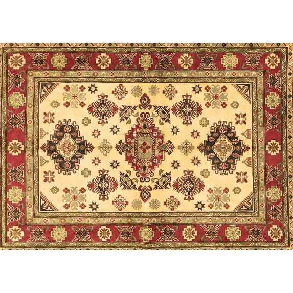 Ahgly Company Indoor Rectangle Persian Brown Traditional Area Rugs, 2' x 5'