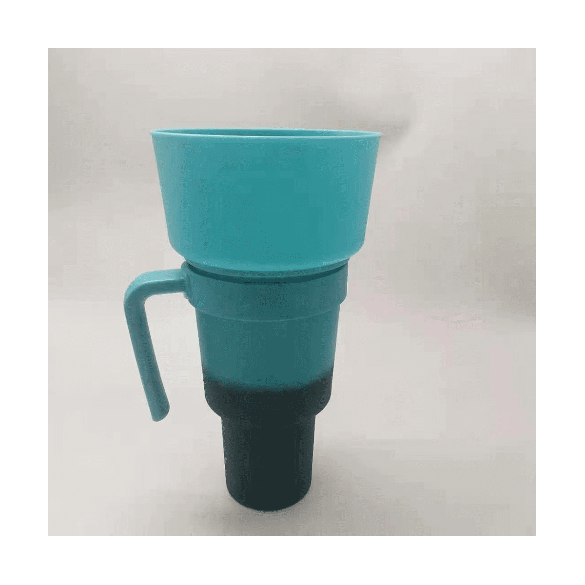 Gobelet de Stade avec Bol à Collation, Gobelet à Collation, Tasse à Collation Étanche, Tasse à Collation et à Boisson Réutilisable pour Adultes Enfants-Jaune