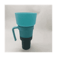 thumbnail image 1 of Gobelet de Stade avec Bol à Collation, Gobelet à Collation, Tasse à Collation Étanche, Tasse à Collation et à Boisson Réutilisable pour Adultes, Enfants-Rose, 1 of 5