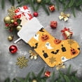 thumbnail image 7 of SKYSONIC Christmas Stocking Set of 2, Halloween Ghost Pumpkin Xmas Stockings and Plush Fur Cuff Stockings Fireplace Decorations for Family Holiday Xmas Party Decorations, 7 of 7