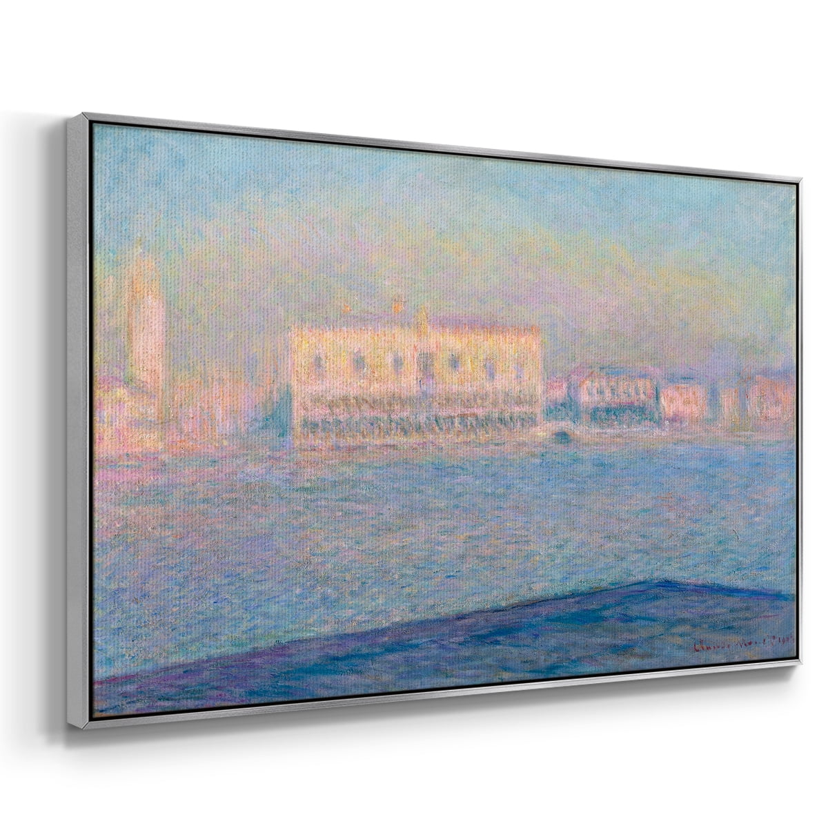 Vintage Landscape-CLVI By Wexford Home Framed in Silver Wood Gallery Wrapped Canvas 25 in. x 37 in.