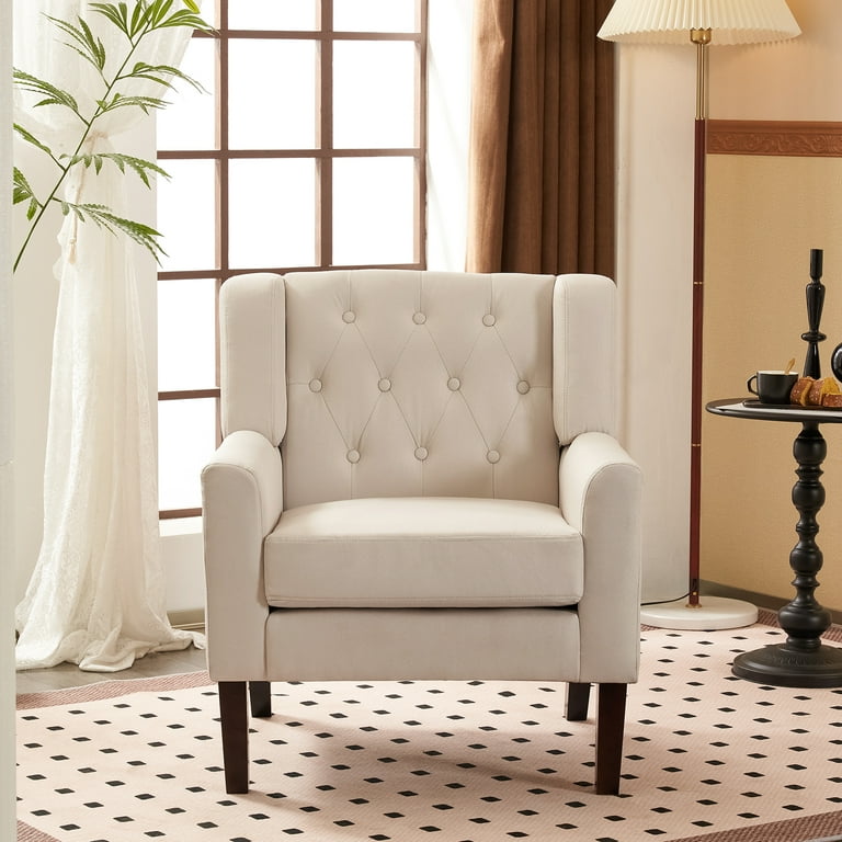 Arm discount chair beige