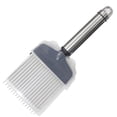 thumbnail image 1 of Onion Needle Slicer Stainless Steel Vegetable Fruit Potato Equipment Bar Slicing Tool Holder Chopper with Non-Slide Handle Kitchen Gadgets Bar, 1 of 7