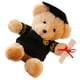 thumbnail image 5 of FELTECHELECTR 1 adorable oso de peluche de la temporada de graduación con sombrero de doctor., 5 of 7