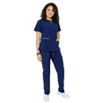 thumbnail image 4 of Women's Soft Stretch Silver Zipper Uniform Scrubs - Style ST400, 4 of 9